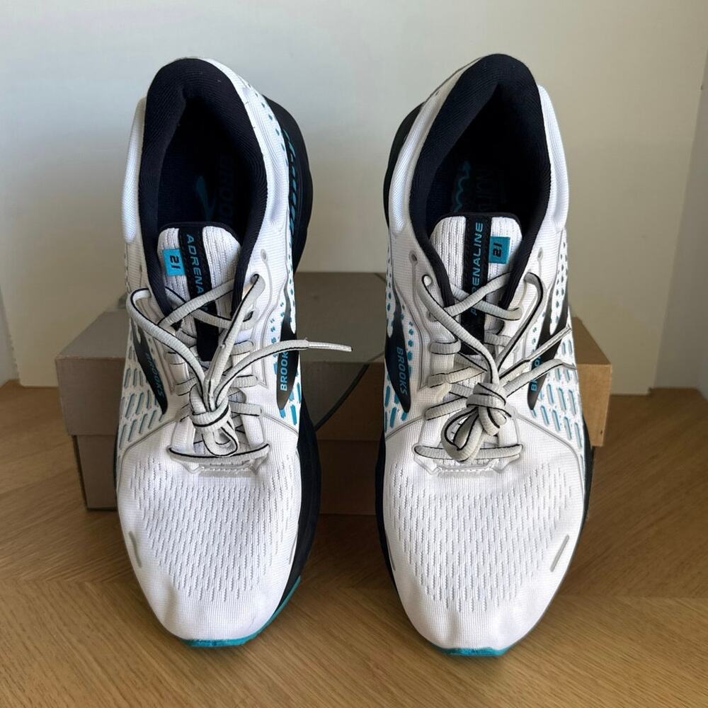 Brooks Adrenaline 21 Blue/White/Black Men Running Sneakers - SZ 11.5 - Picture 9 of 13